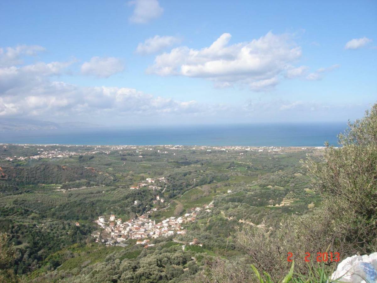 House With Sea View Close To Platanias Vrísai Dış mekan fotoğraf